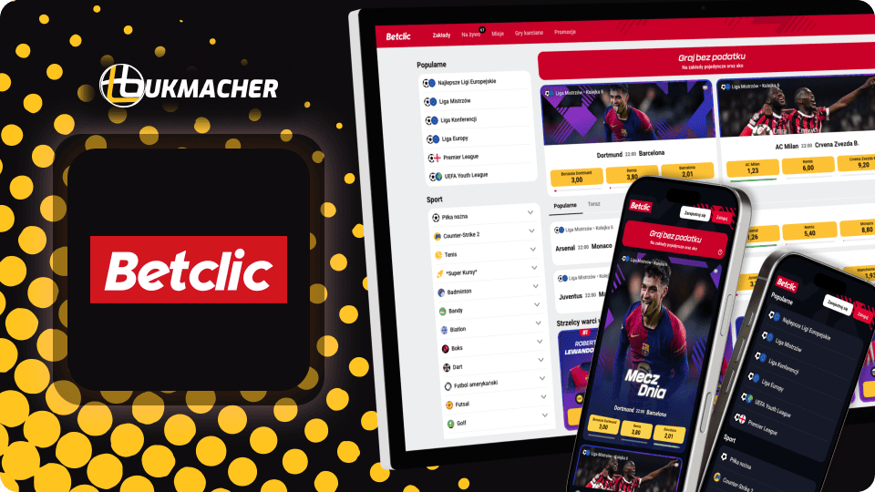 Legalny polski bukmacher Betclic Legalny polski bukmacher Betclic