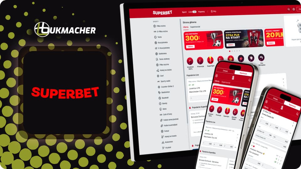 Legalny polski bukmacher Superbet Legalny polski bukmacher Superbet