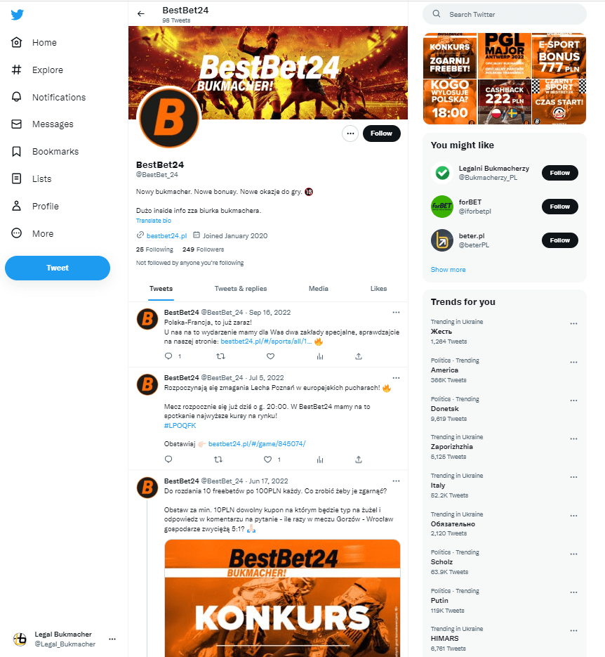 Twitter Newsy od Bestbet Twitter