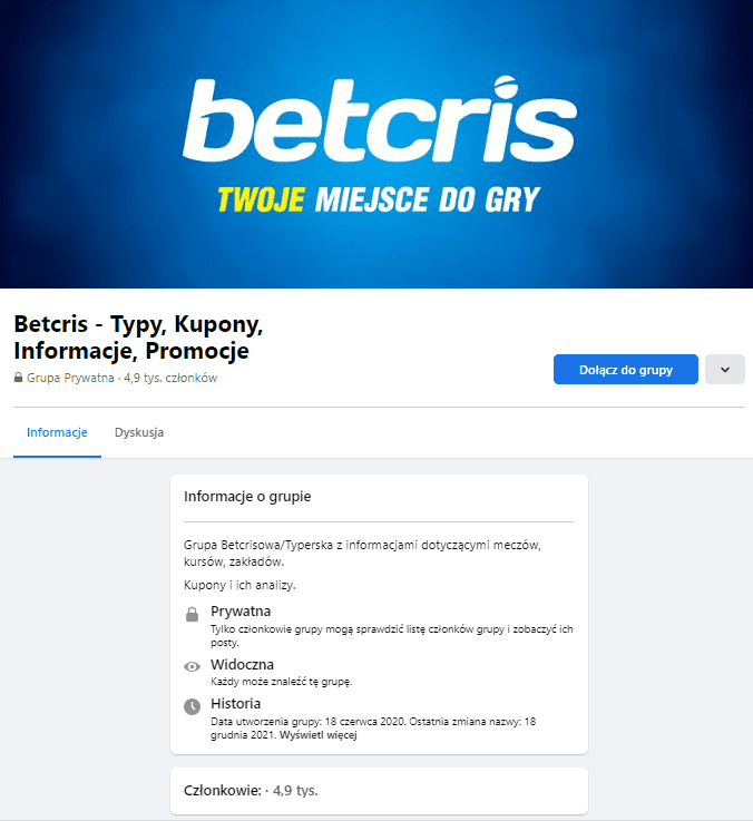 Facebook od Bet Cris