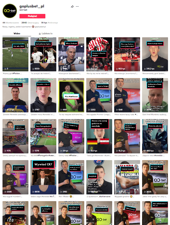 Ciekawostki od Goplusbet na TikTok