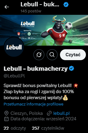 Informacje o LeBull z Twitter