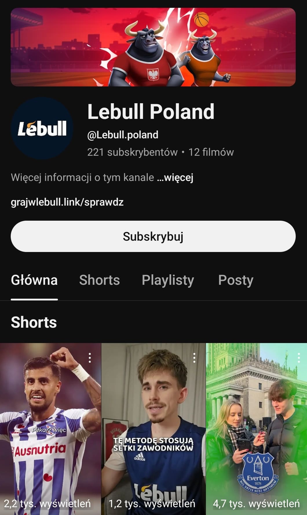 LeBull w YouTube